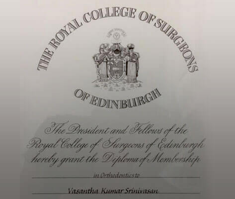 Royal College of Surgeons diploma of membership