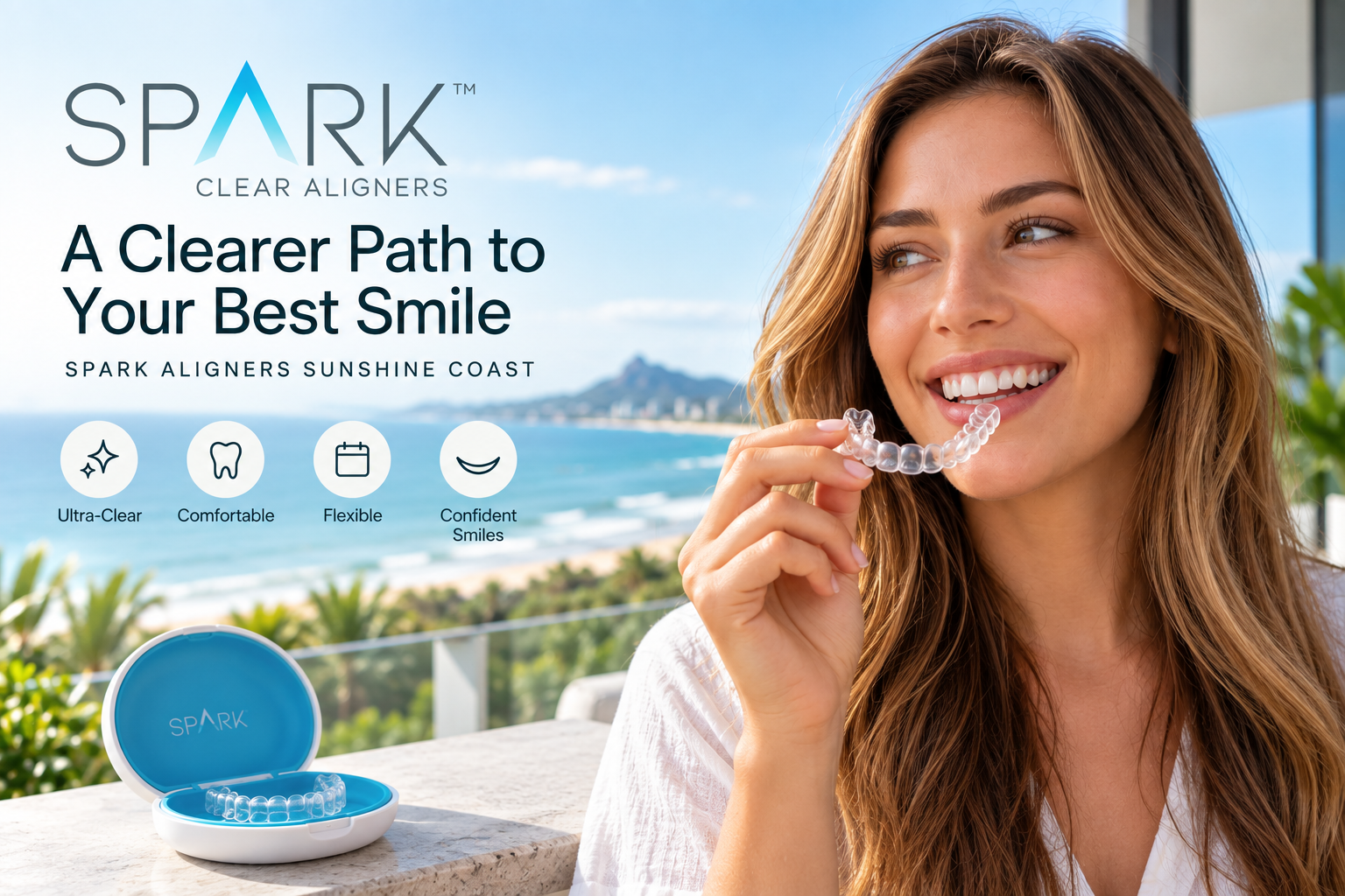 Spark Aligners Sunshine Coast for discreet orthodontic treatment